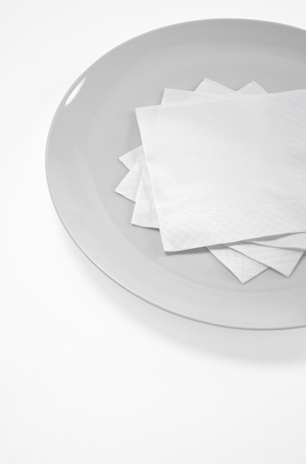 盘子餐巾纸图片