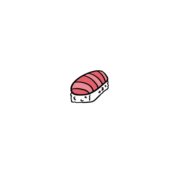 可爱卡通夏天寿司手绘食物素材图标设计元素