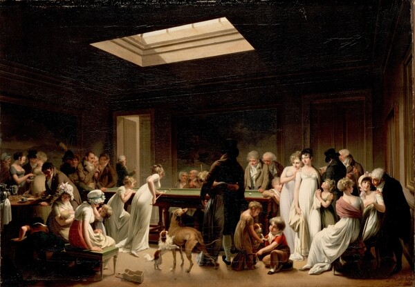 法国路易利奥波德1807年撞球游戏图片