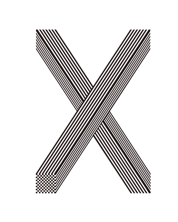 Xx字母设计创意字体设计