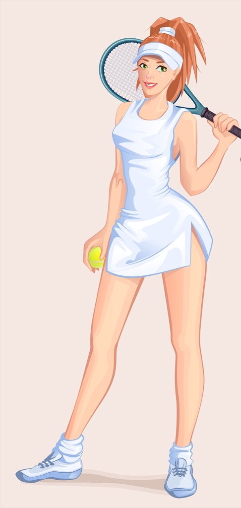 网球美女