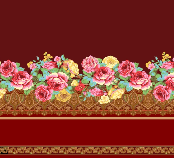 欧式花卉纹样素材图片