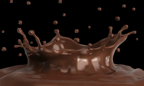 手绘巧克力浆元素