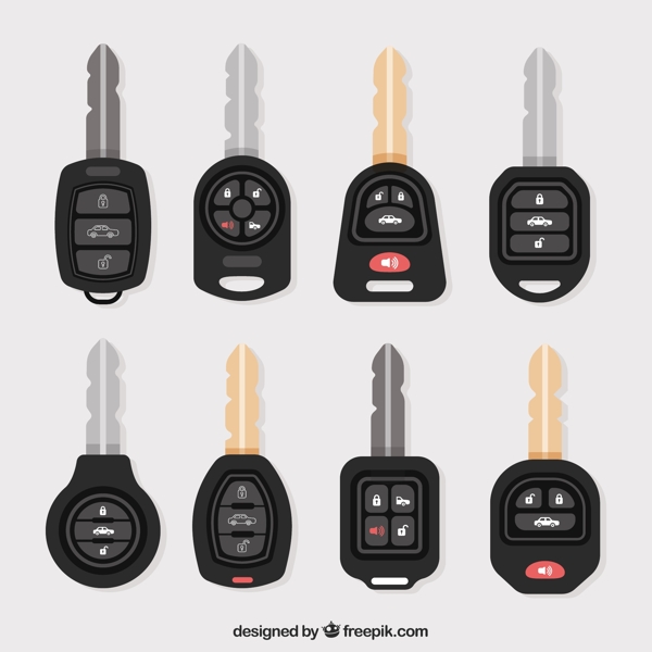 8款黑色车钥匙设计