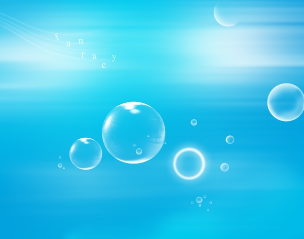 蓝色背景图片泡泡科技背景