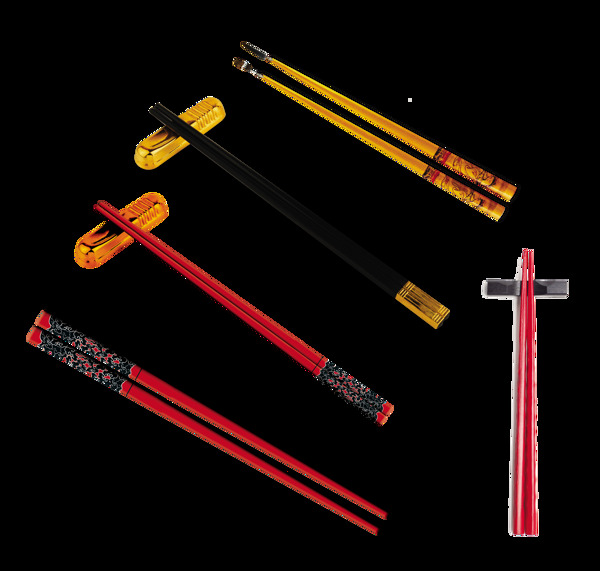 餐具筷子各种筷子设计元素图案设计
