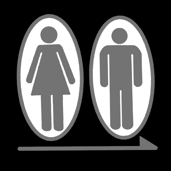 男女卫生间小图标