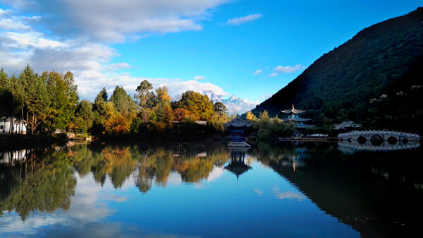 丽江黑龙潭公园风景