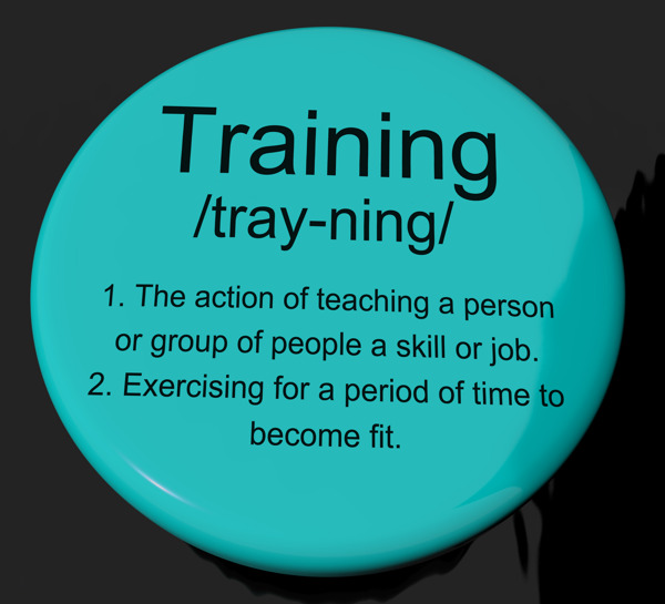 培训定义按钮显示教学或辅导
