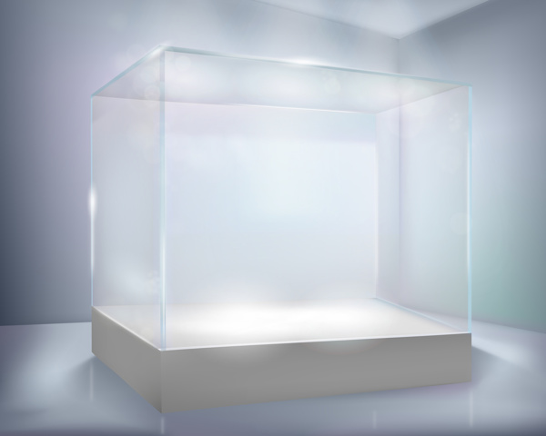 透明玻璃展台图片