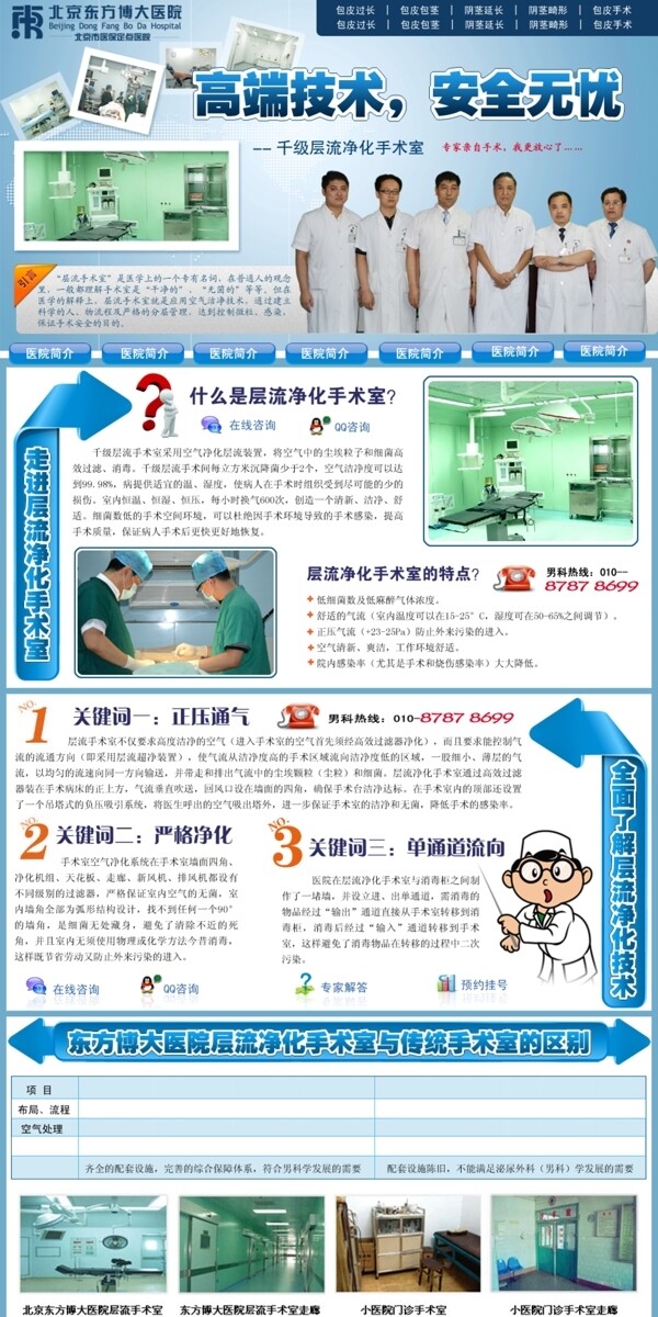 医院网站模板图片