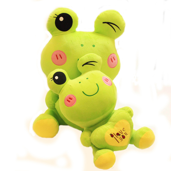 绿色青蛙毛绒玩具图片