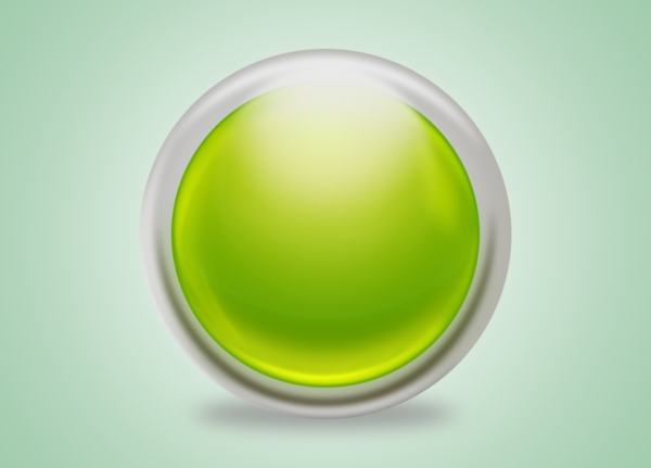绿色水晶球按钮