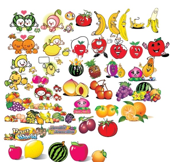 水果跑灯水果卡通