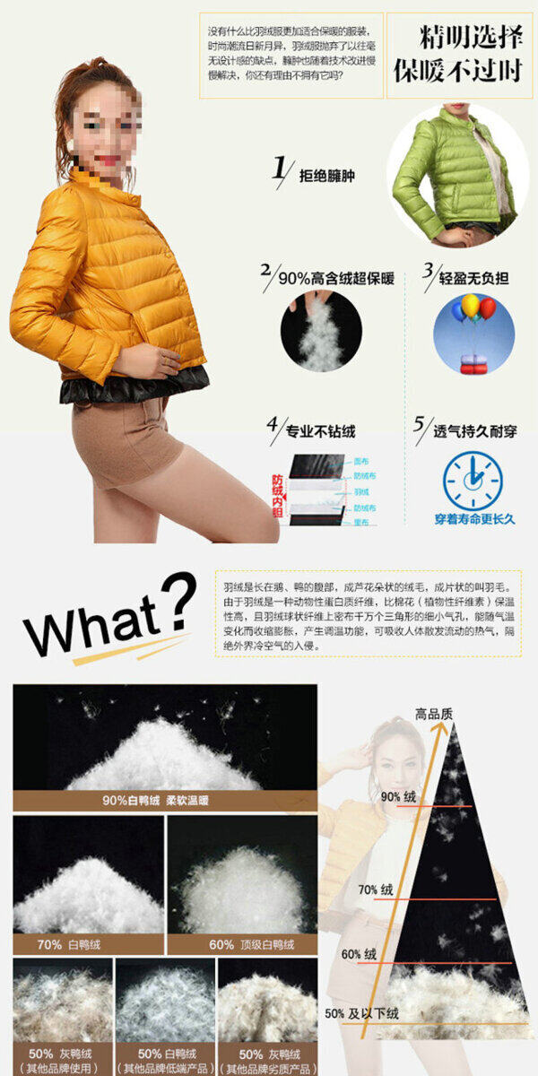 女装羽绒服淘宝电商服装鞋业详情页