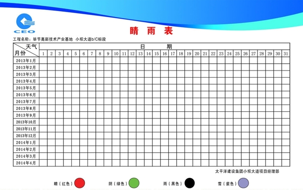 晴雨表展板图片