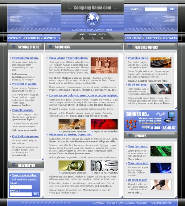 电子产品外壳设计网站模板