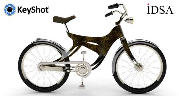 概念自行车IDSA渲染的挑战