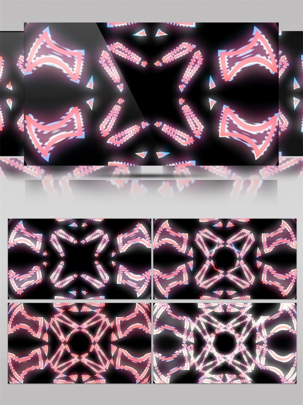 粉色水晶光斑动态视频素材