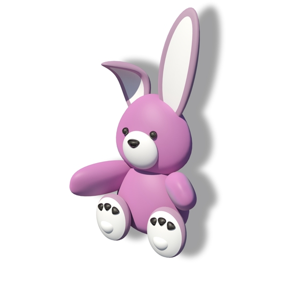 儿童玩具粉红小兔