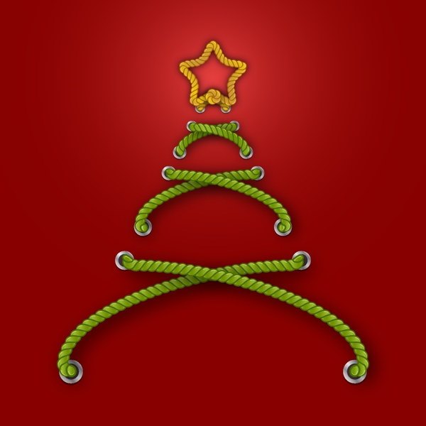 图形创意的圣诞树矢量素材