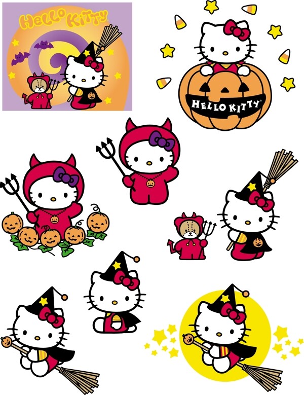 迪士尼素材hellokitty矢量图片