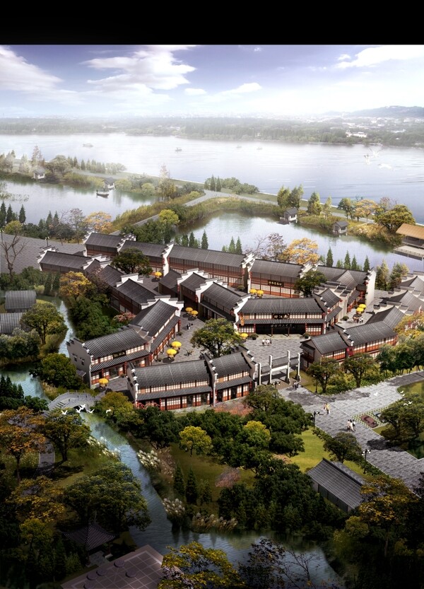 鸟瞰图片