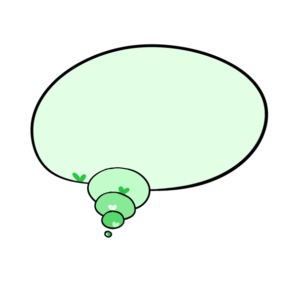 绿色螺旋圈圈圆形对话框