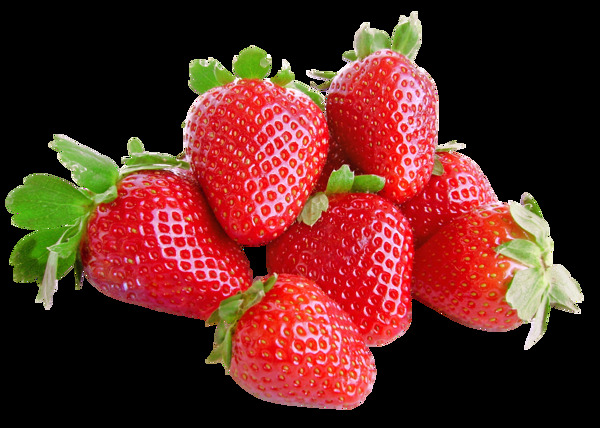新鲜草莓png元素素材
