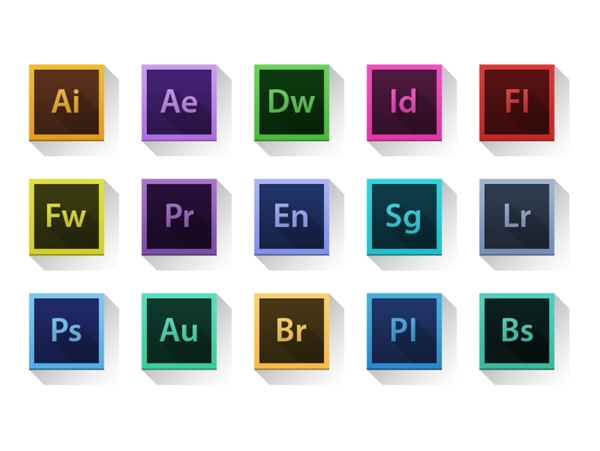 Adobe公司软件图标