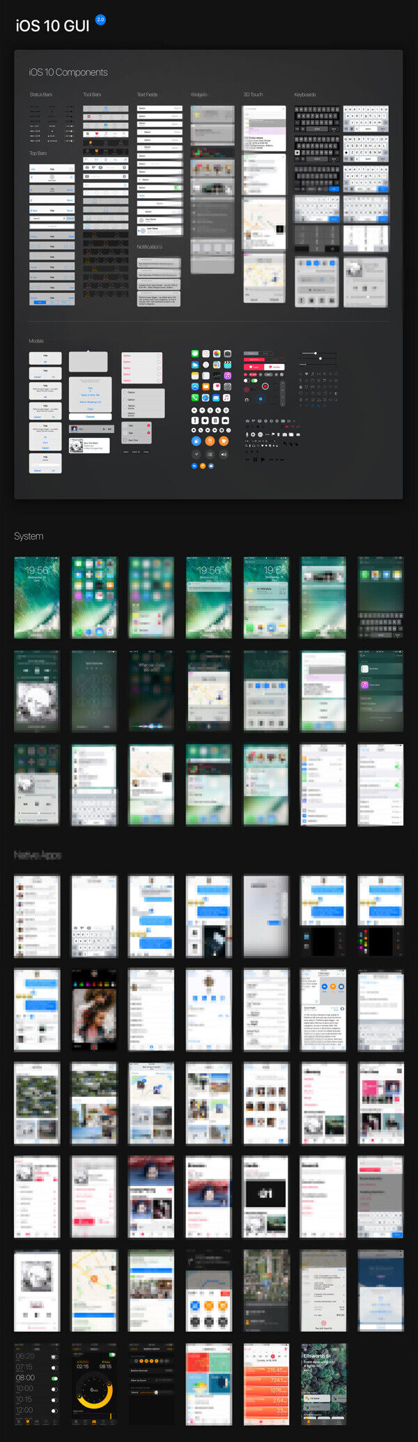 苹果iOS10移动手机APP界面UI