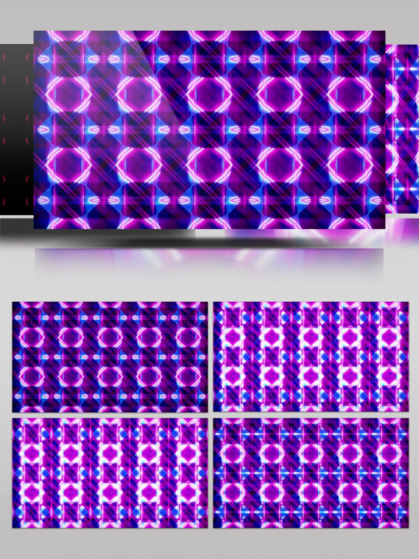 紫色花纹视频素材