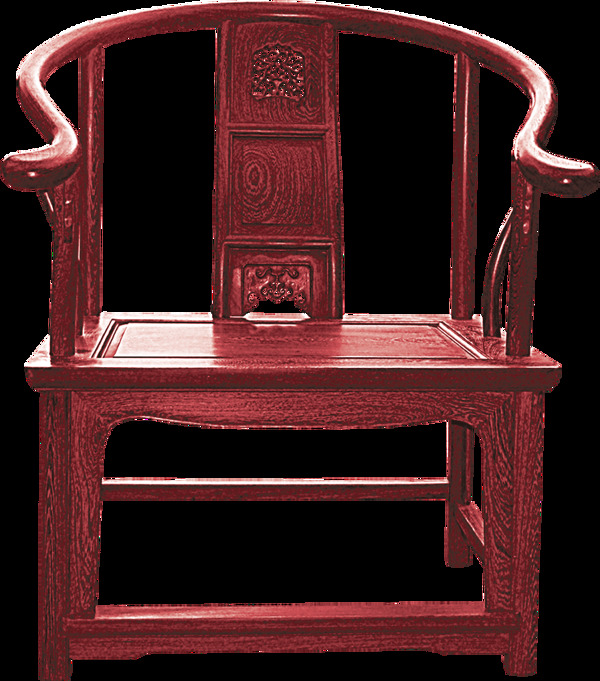 古代实木坐椅图案元素