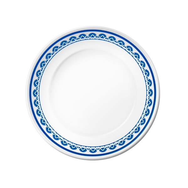 盘子实物白色瓷盘食物盘青花瓷系列