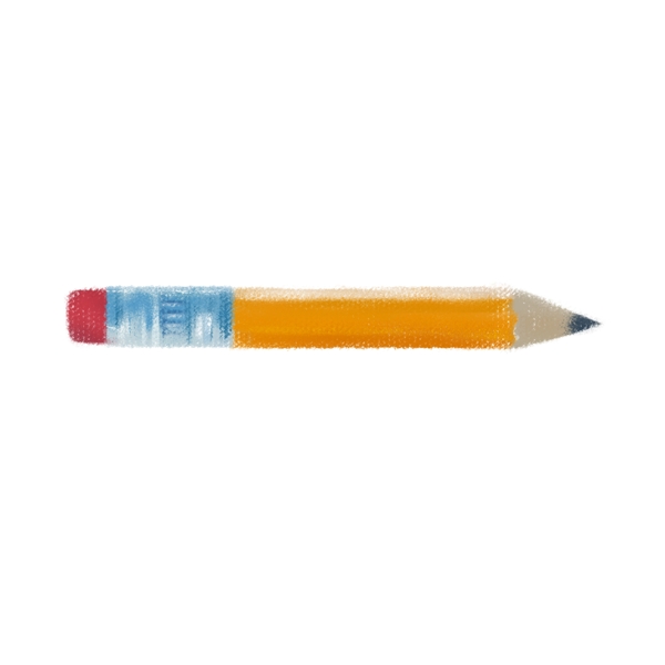 文具用品写实黄色铅笔