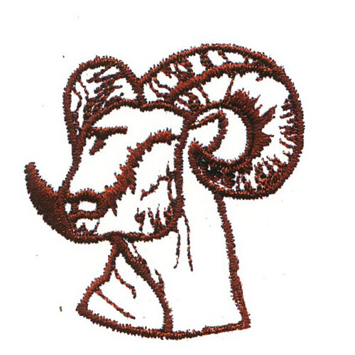 绣花动物色彩棕色绵羊免费素材
