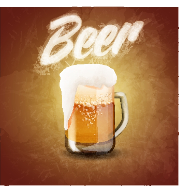 啤酒标签图标矢量图片