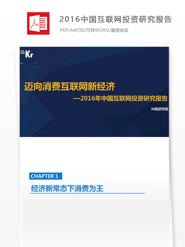 中国互联网投资研究市场分析报告