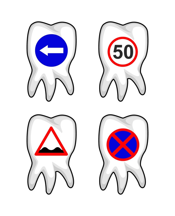 牙齿图标图片