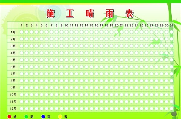 施工晴雨表图片