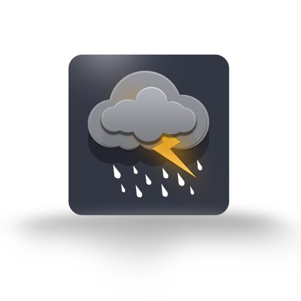 雷阵雨写实icon