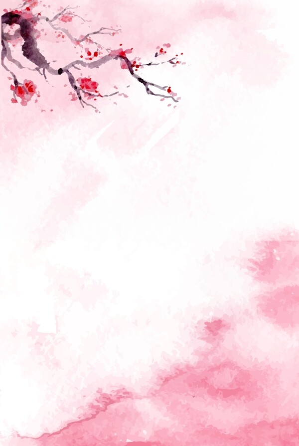 桃花粉色背景图