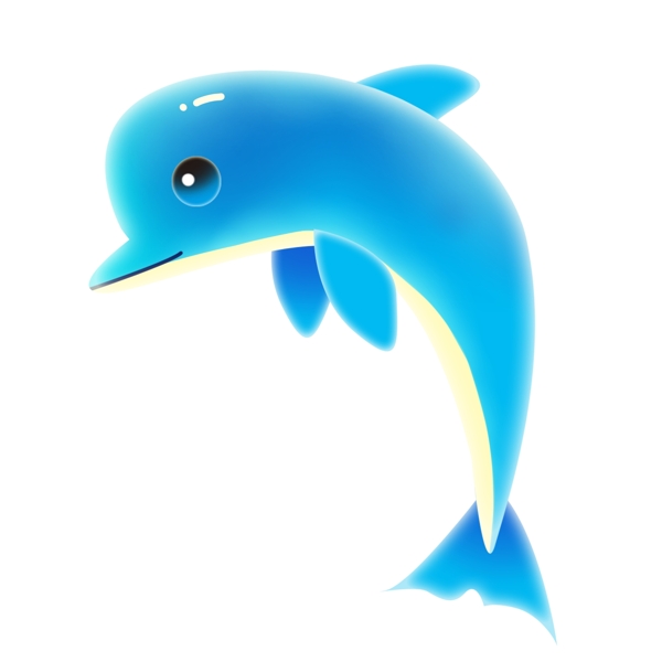 漂亮蓝色海豚