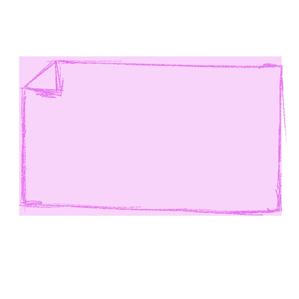 薰衣草紫色折角边框几何彩色元素