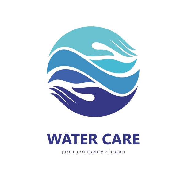 水资源保护logo标志设计