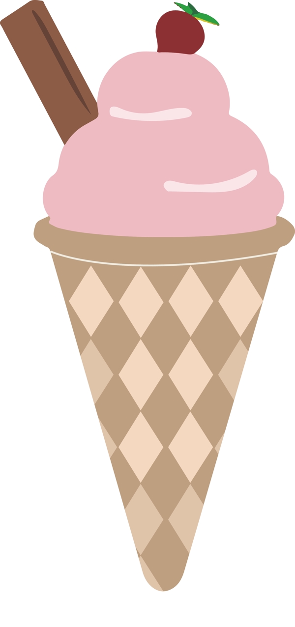 零食小吃冰淇淋图形元素