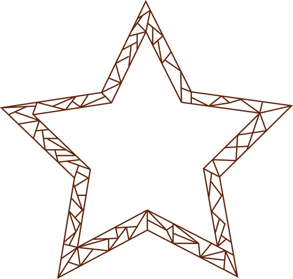 五角星中式边框元素下载