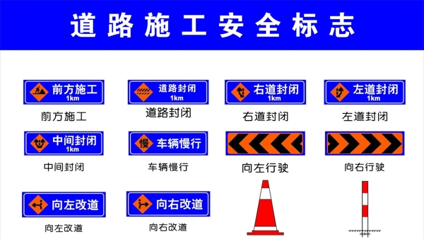 道路指示标志交通路标