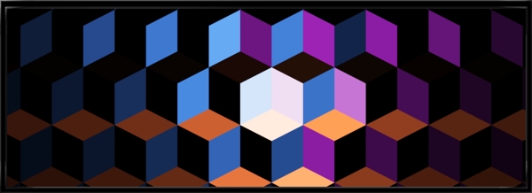 格子方块立体3d纹理层次个性深色酷炫背景