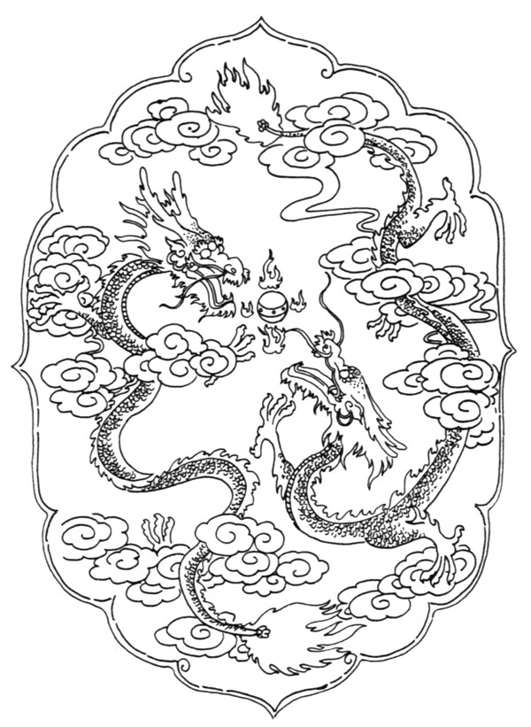 龙纹图案吉祥图案中国传统图案247